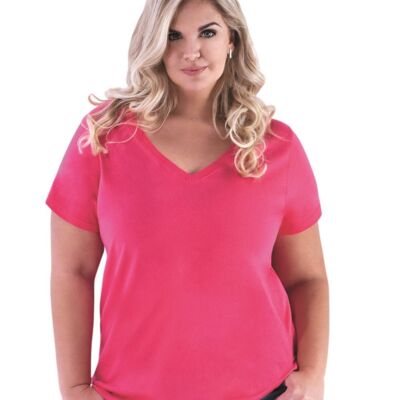 Curvy Collection Women's Premium Jersey V-Neck Tee Thumbnail