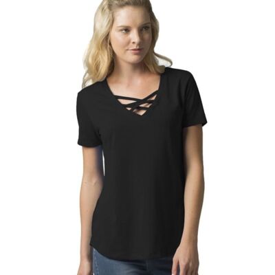 Women's Cage Front T-Shirt Thumbnail